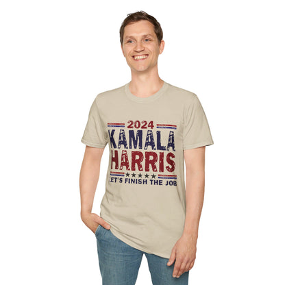 Kamala Harris Let's Finish the Job Softstyle T-Shirt