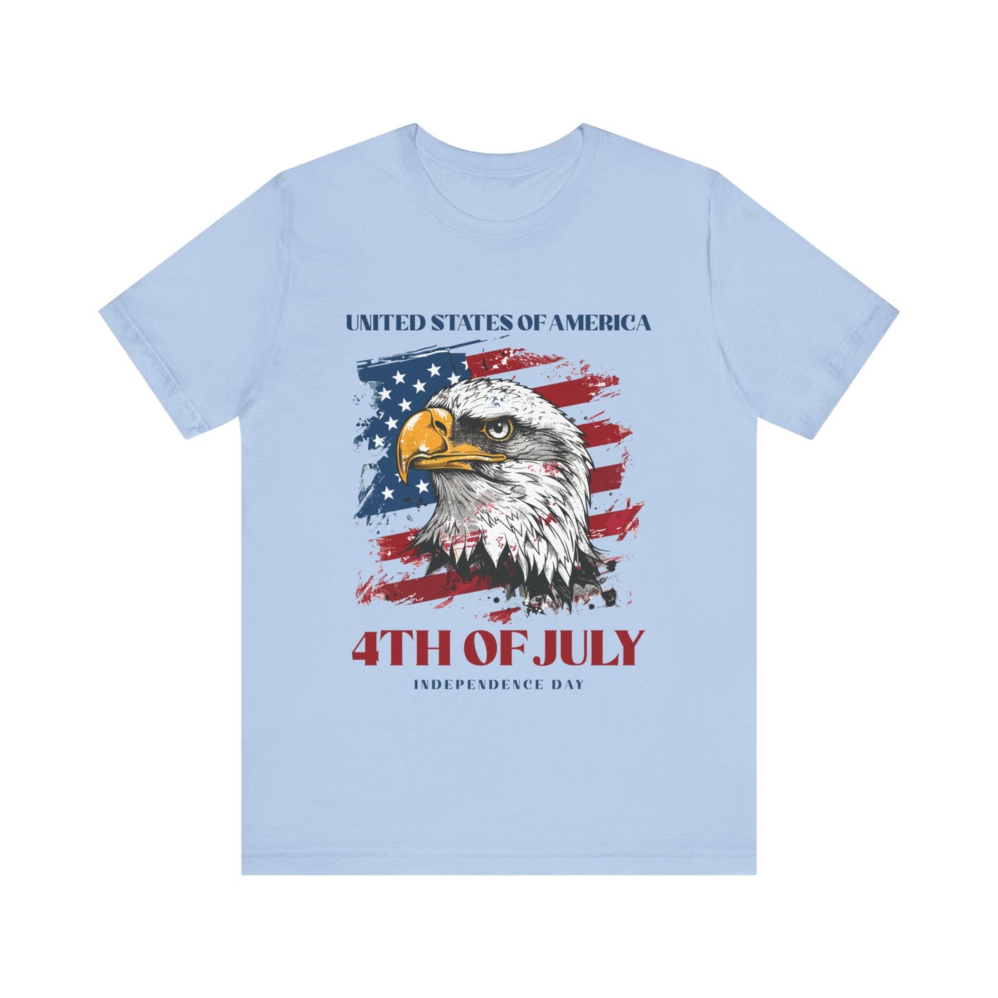 Eagle USA 4th of July Unisex Jersey Short Sleeve Tee