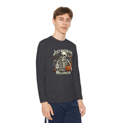 I'm Just Waiting For Halloween Youth Long Sleeve T-Shirt