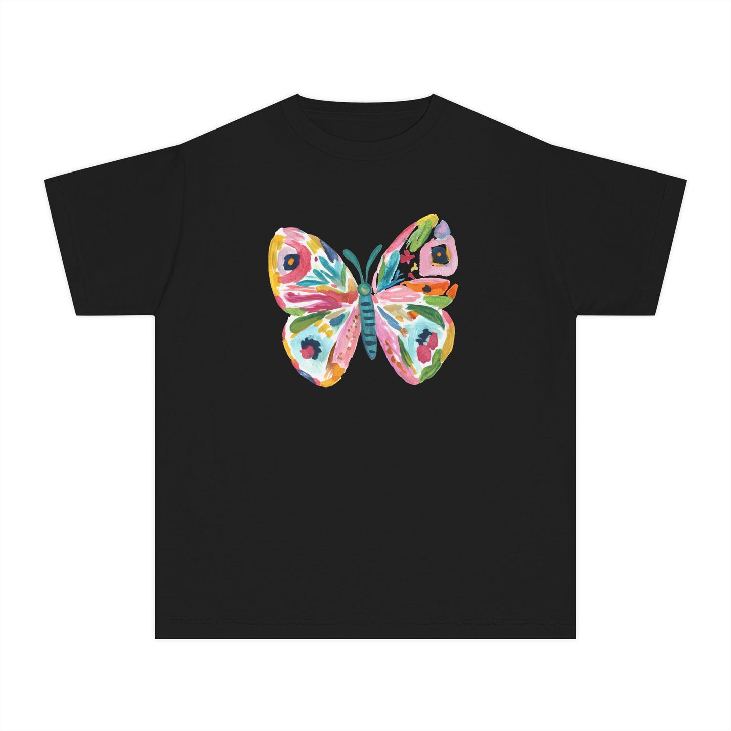 Youth Watercolor Butterfly Graphic Tee