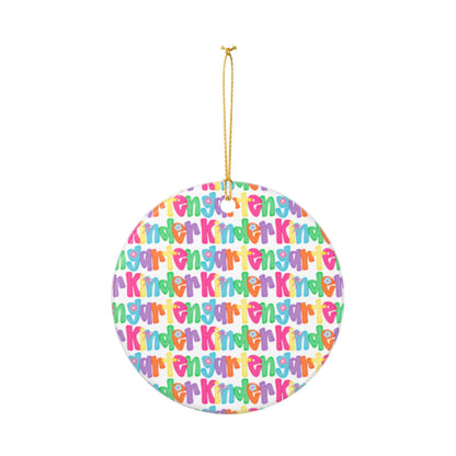 Kindergarten Christmas Ceramic Ornaments