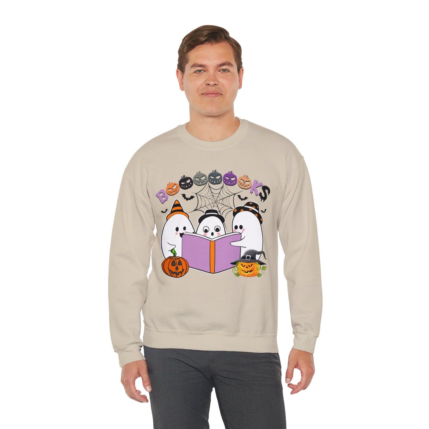 Cute Ghosts Reading Books Sweatshirt