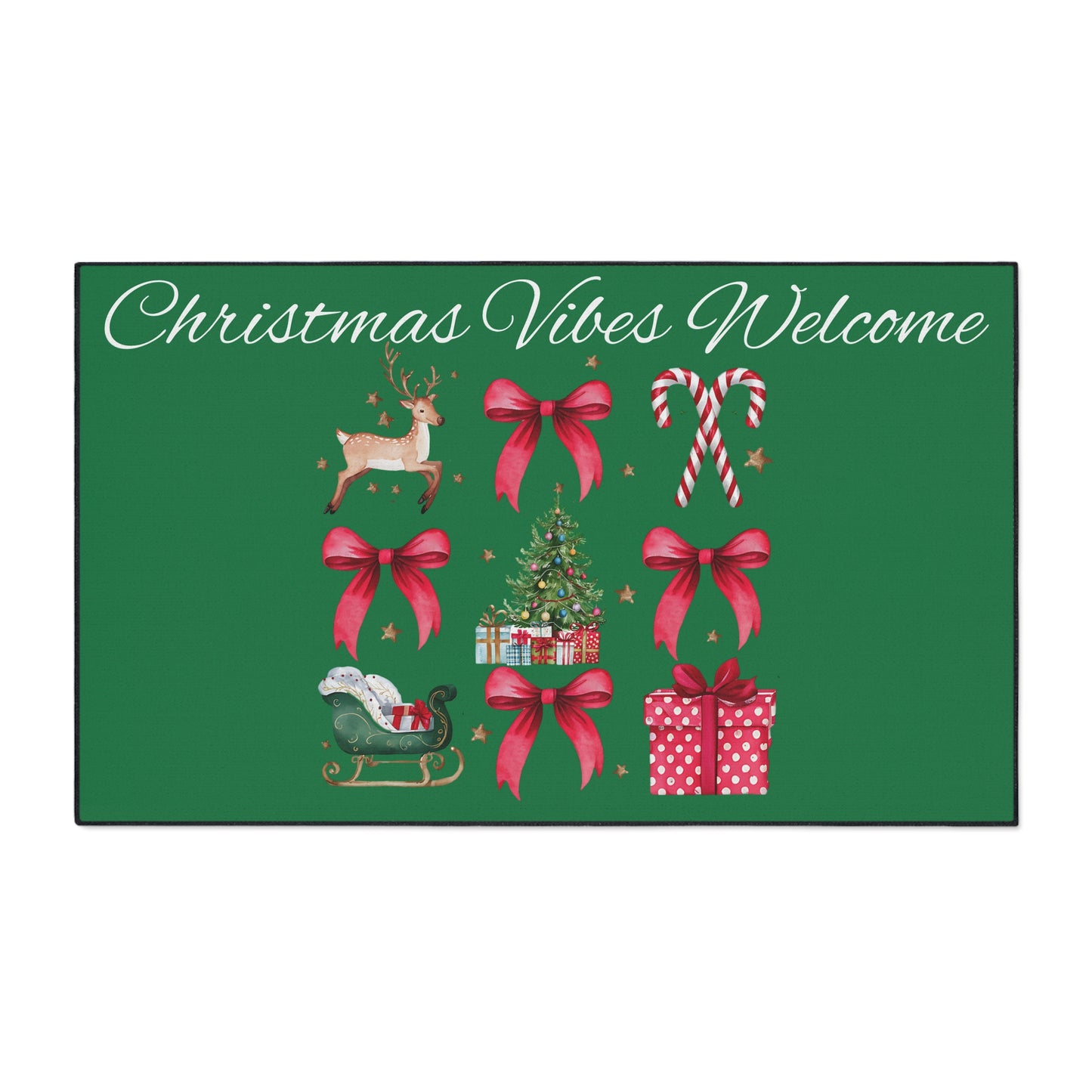 Christmas Vibes Welcome Heavy Duty Floor Mat