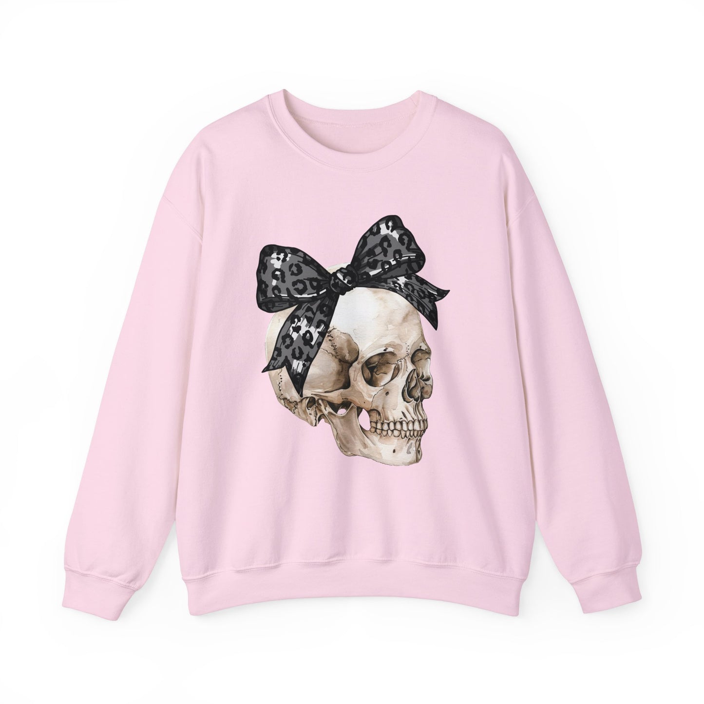 Halloween Skull with Bow Sweatshirt