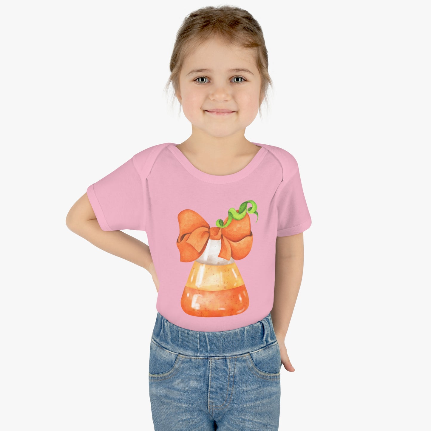 Candy Corn Coquette Halloween Onsie