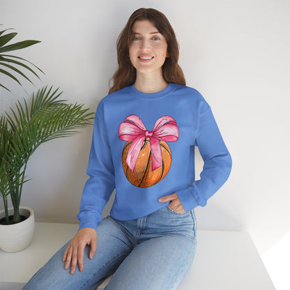 Basketball Coquette Crewneck Sweatshirt