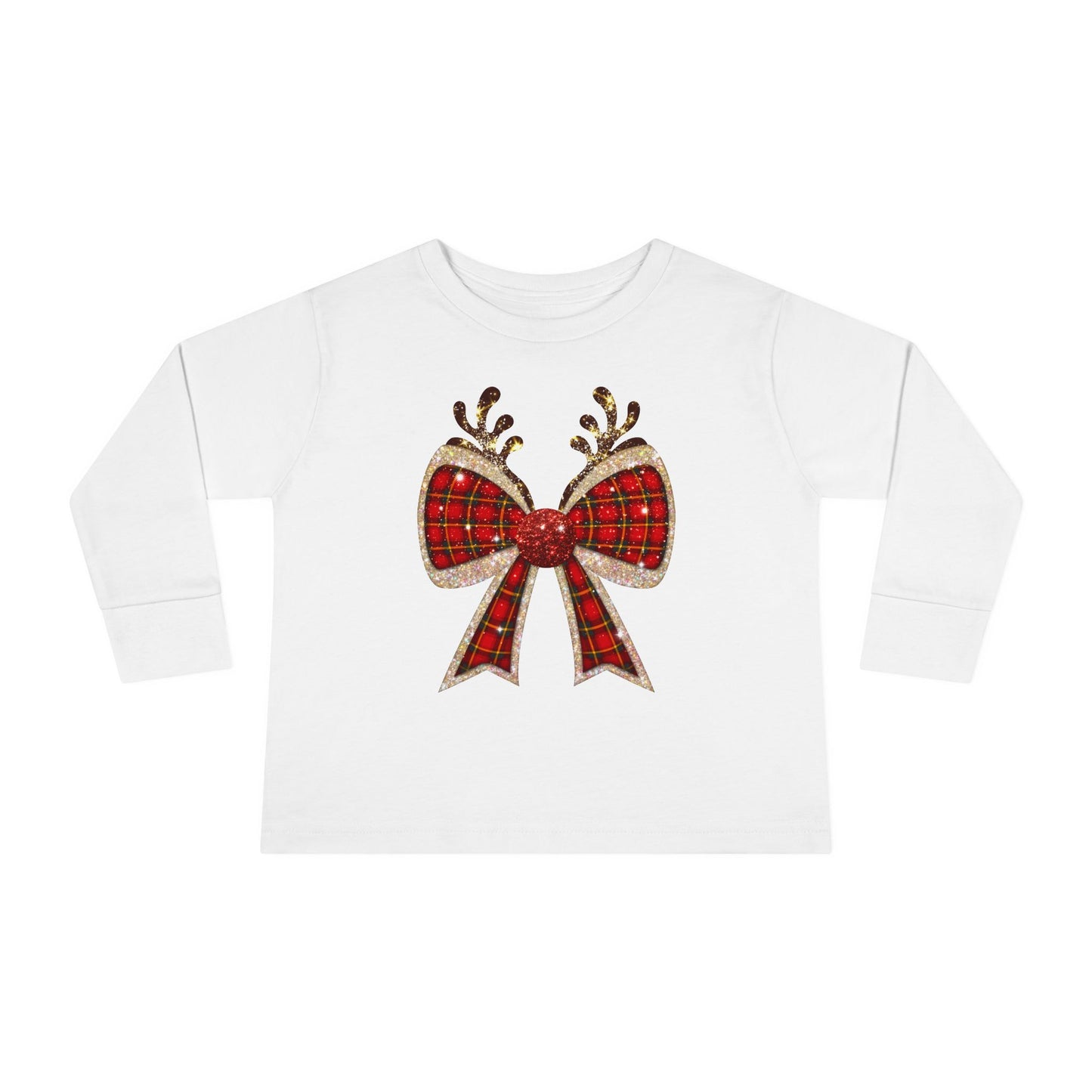 Reindeer Bow Toddler Tee