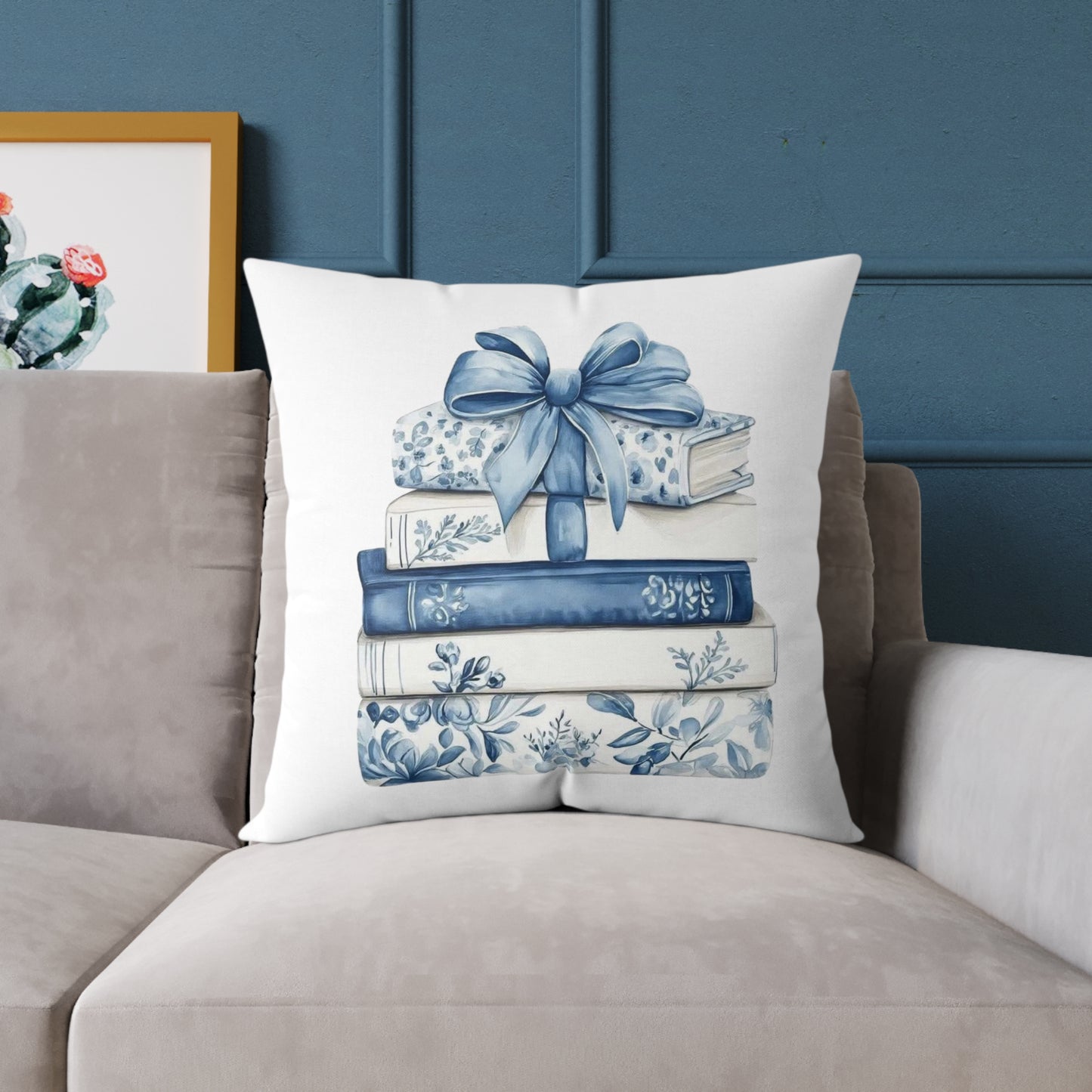 Coquette Book Stack Decorative Pillow