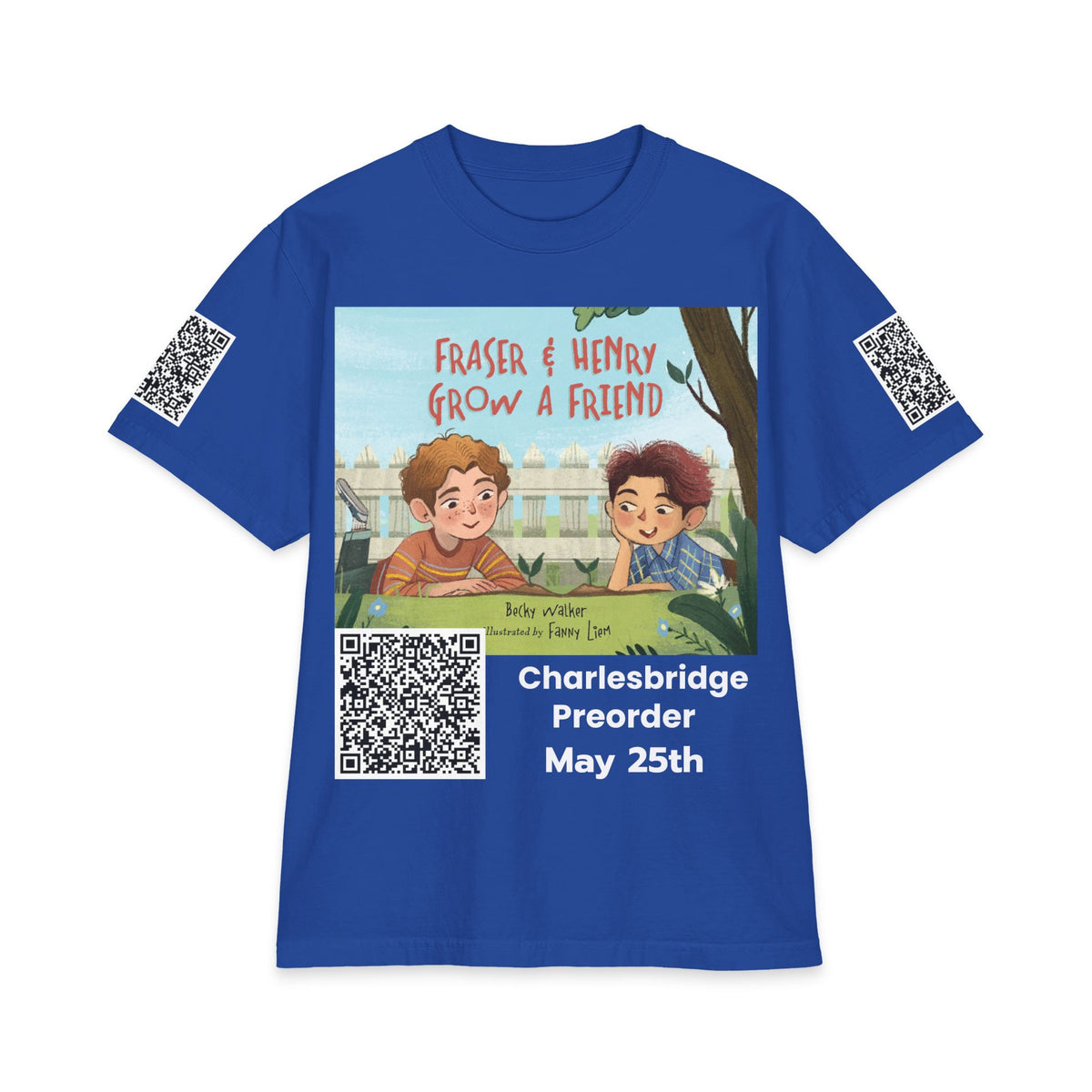 Charlesbridge “Raise a Reader, Grow a Reader” QR Code T-Shirt