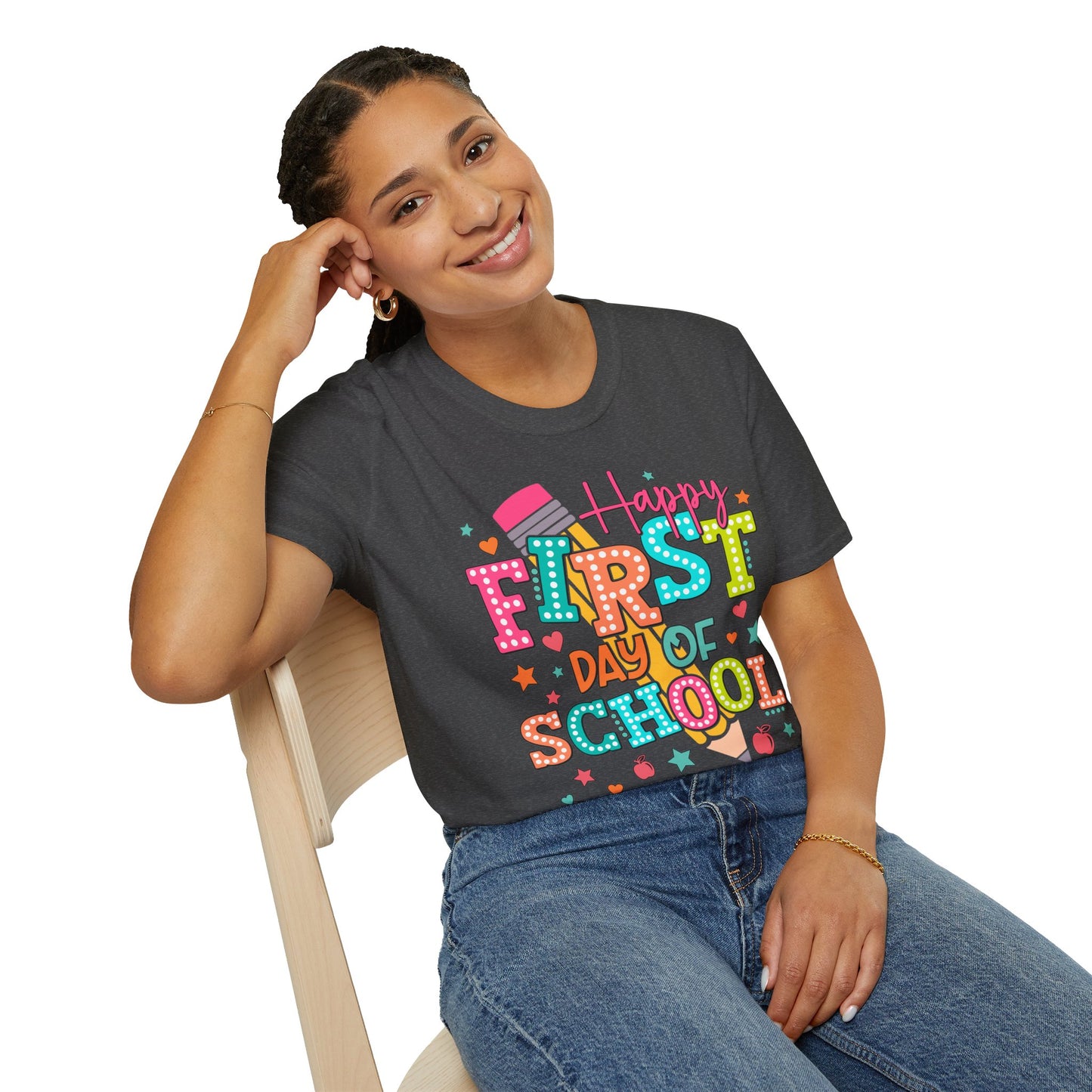 Happy First Day of School Unisex Softstyle T-Shirt