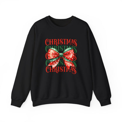 Christmas Coquette Bow Sweatshirt