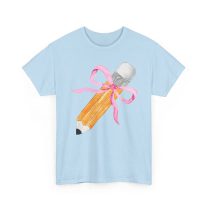 Back to School Pencil Bow Coquette T-Shirt