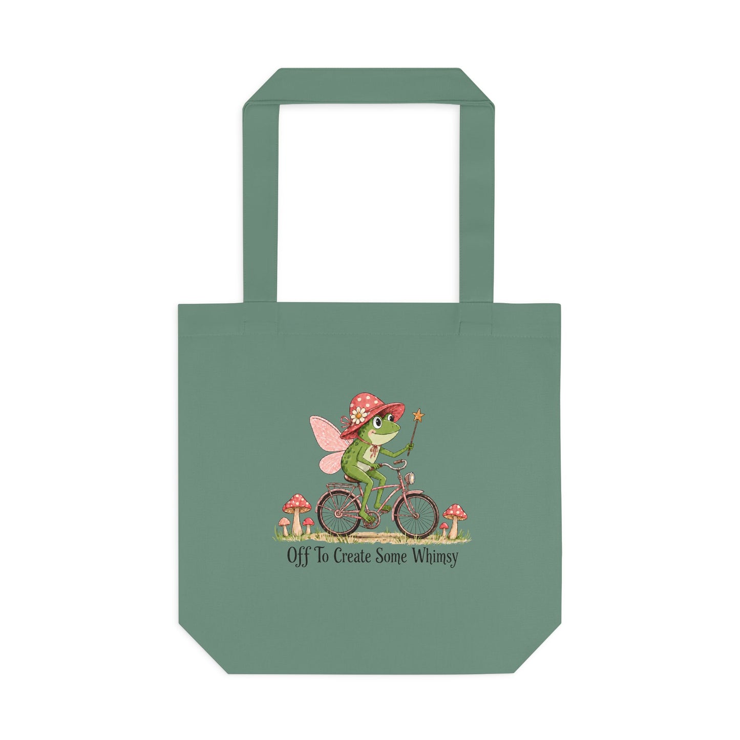 Whimsical Frog Fairy Bicycle Tote