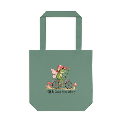 Whimsical Frog Fairy Bicycle Tote