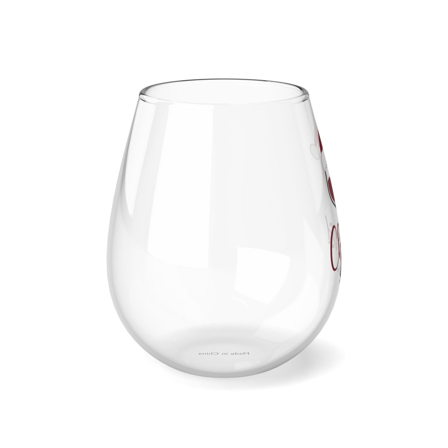 Christmas Cheers Stemless Wine Glass, 11.75oz