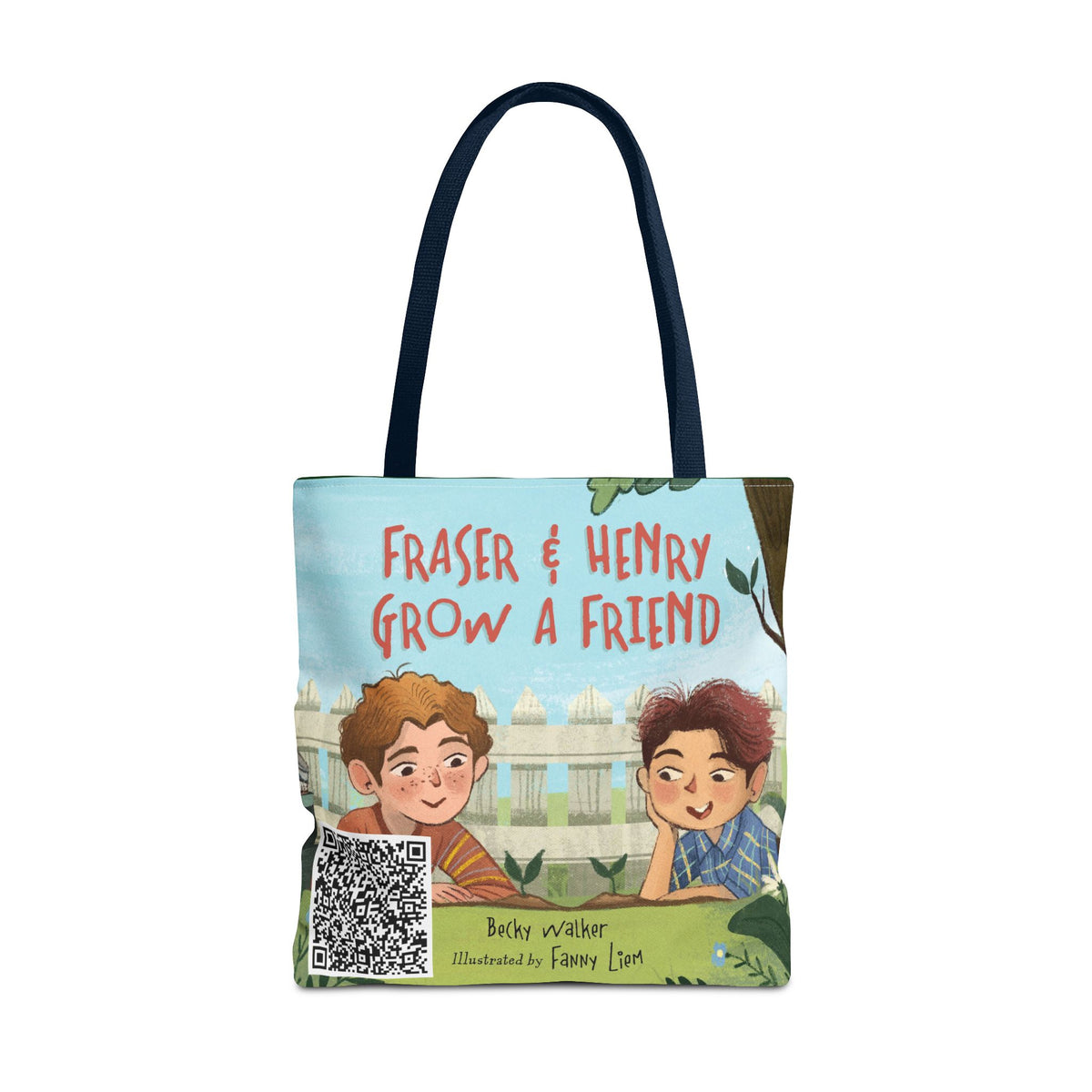 Fraser & Henry Grow a Friend Book Illustration Tote Bag