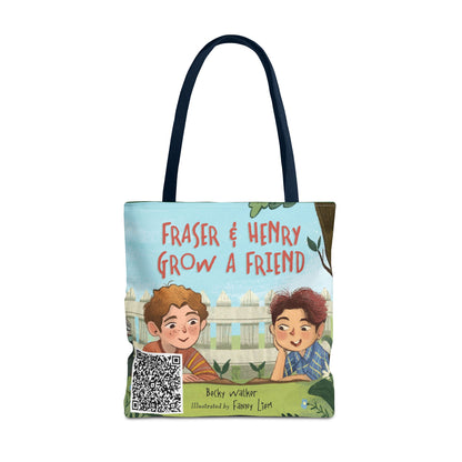 Fraser & Henry Grow a Friend Book Illustration Tote Bag