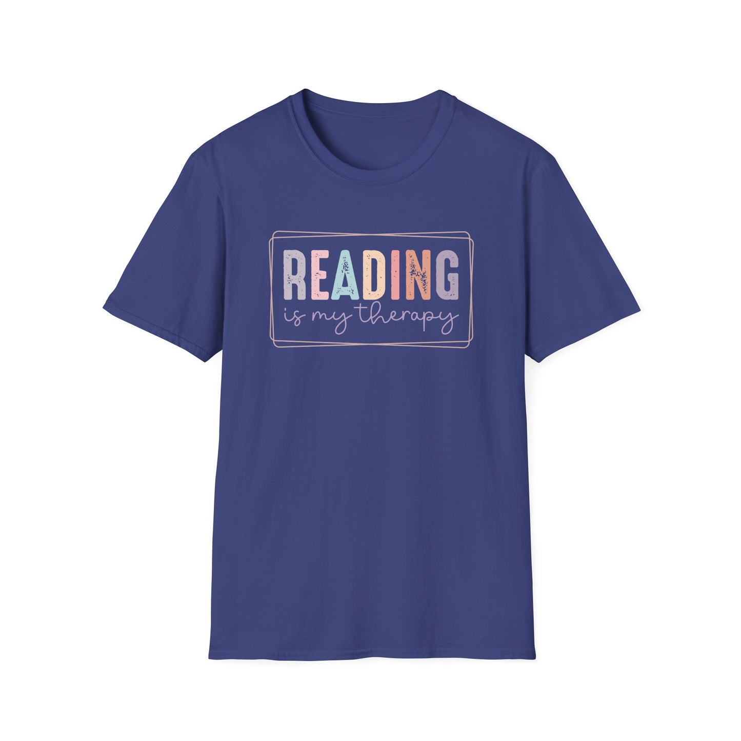 Reading is My Therapy Unisex Softstyle T-Shirt