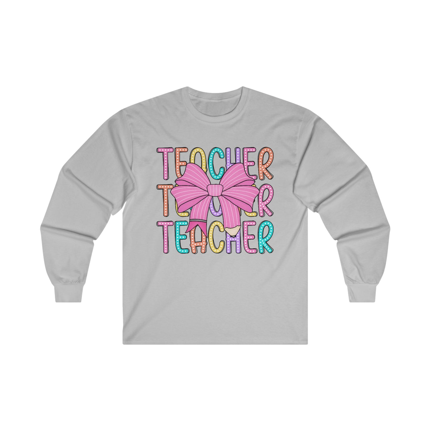 Teacher Coquette Long Sleeve Tee