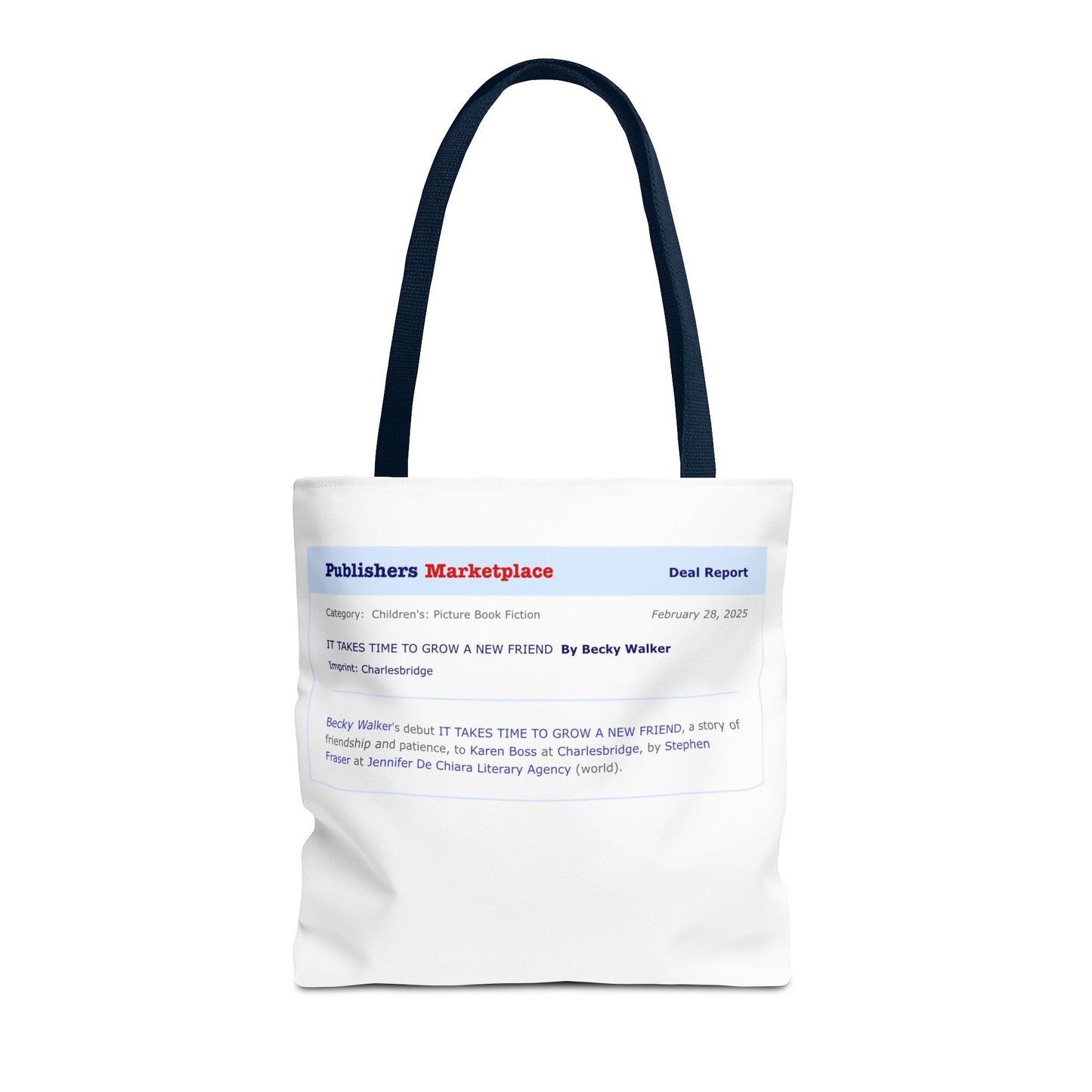 Tote Bag — Publishers Marketplace Announcement Tote