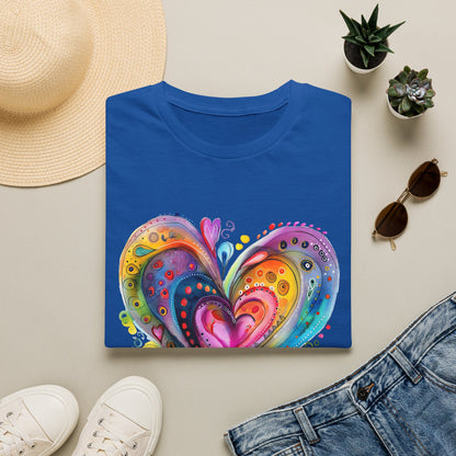 Unisex Watercolor Heart Softstyle T-Shirt