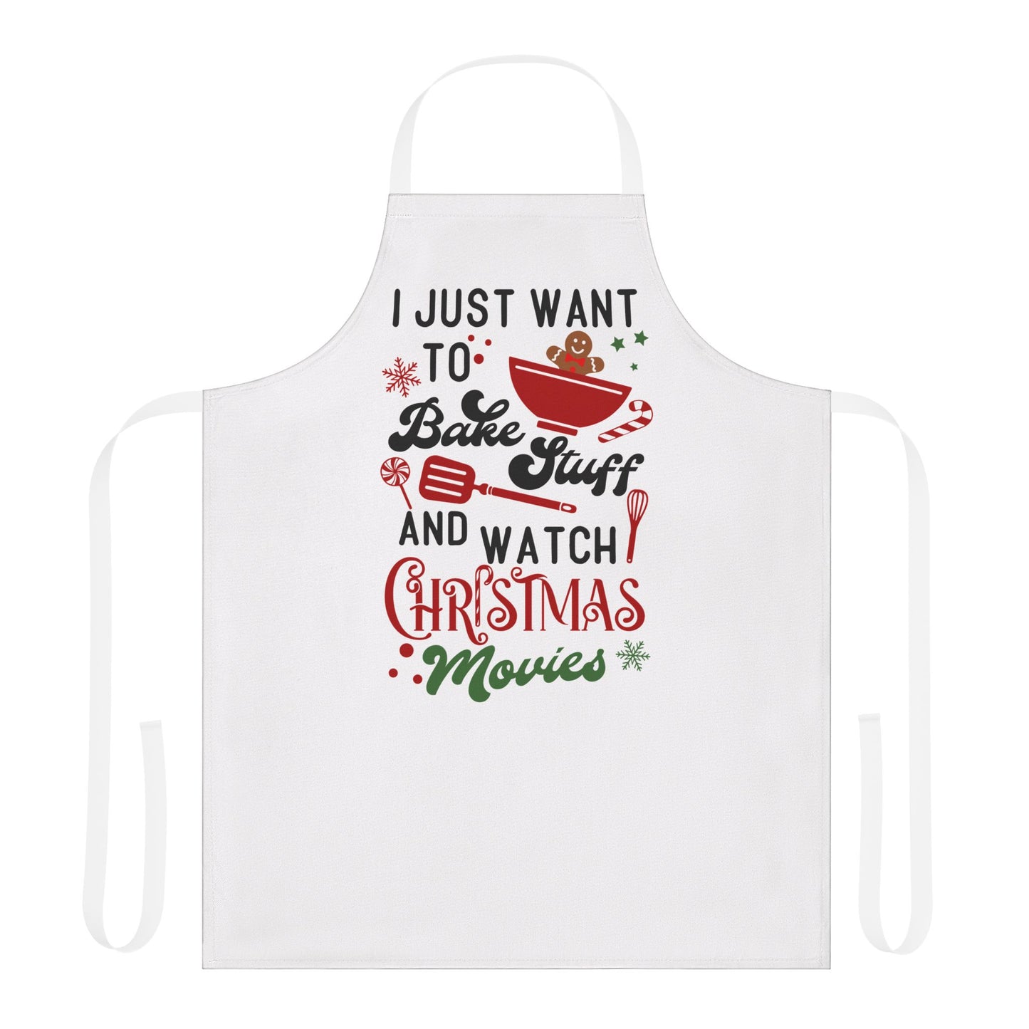 Bake and Watch Christmas Movies Apron