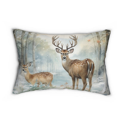 Buck in the Woods Pillow