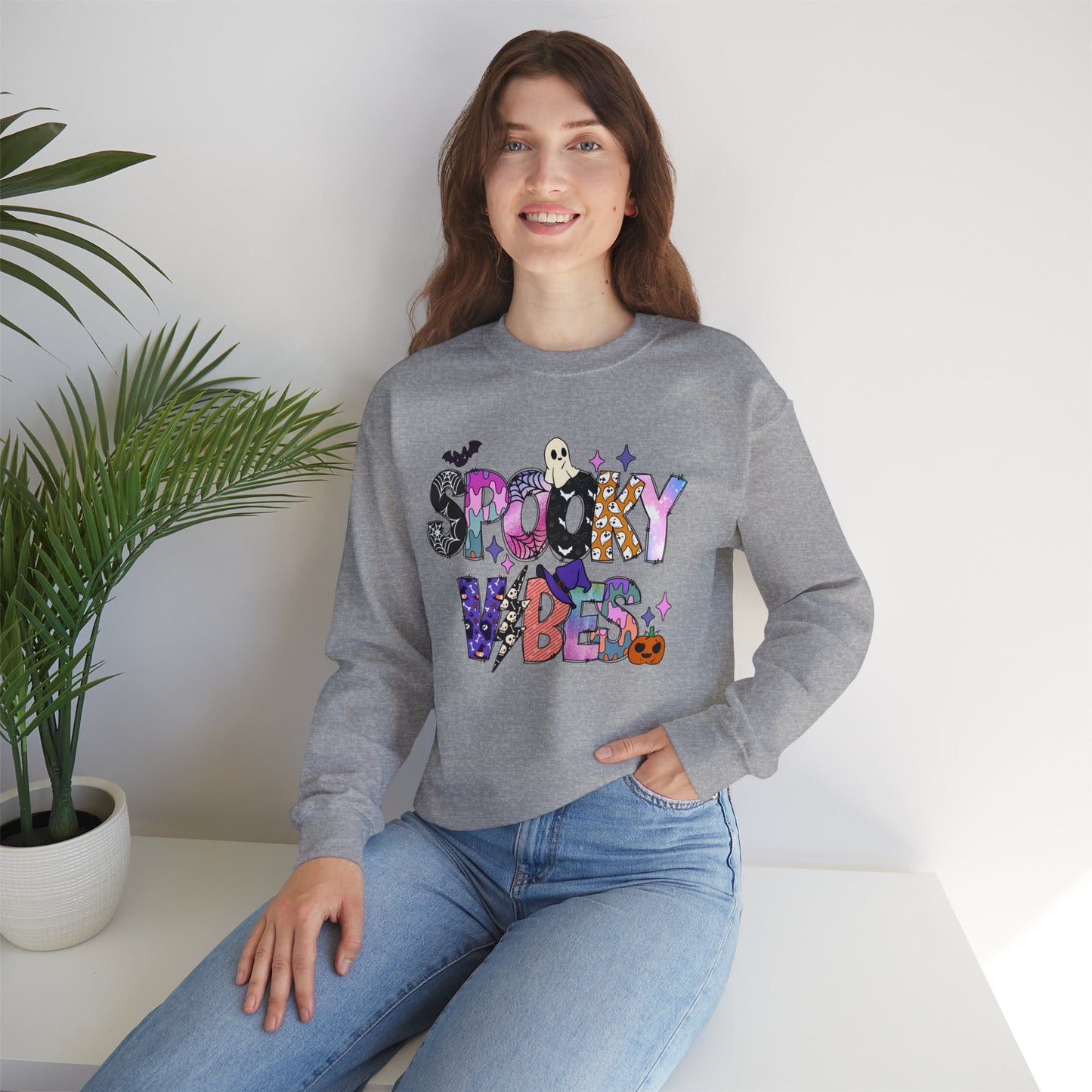 Spooky Vibes Halloween Sweatshirt