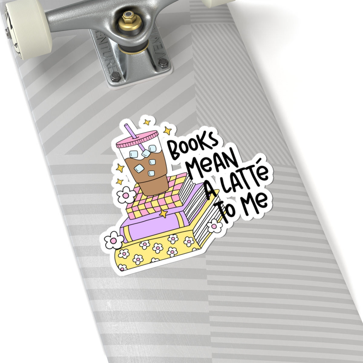 Cute Coffee & Books Kiss-Cut Stickers