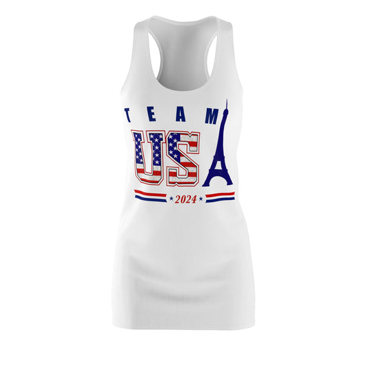 TEAM USA 2024 Olympics Women's Cut & Sew Racerback Dress (AOP)