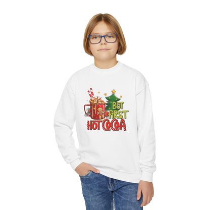 But First Hot Cocoa Youth Sweatshirt