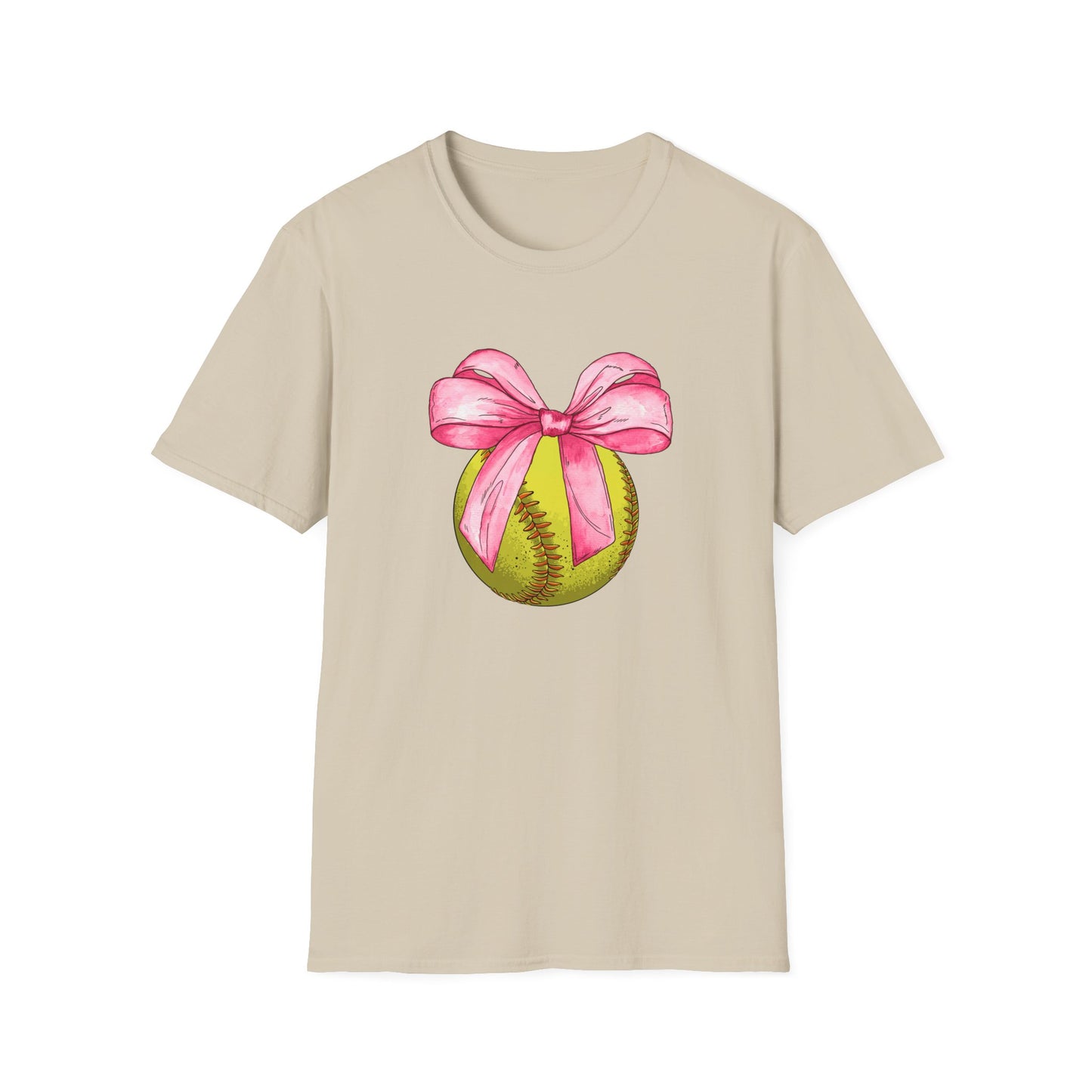 Coquette Softball Unisex Softstyle T-Shirt