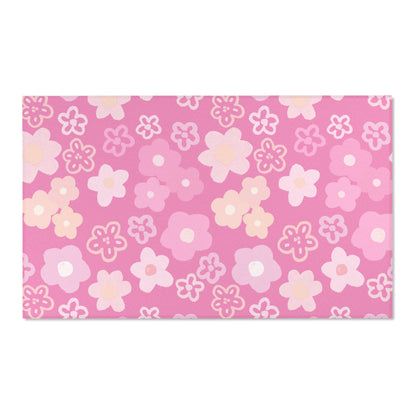 Coquette Pink Flower Power Area Rugs