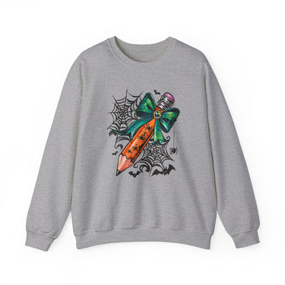 Halloween Pencil and Bow Sweatshirt