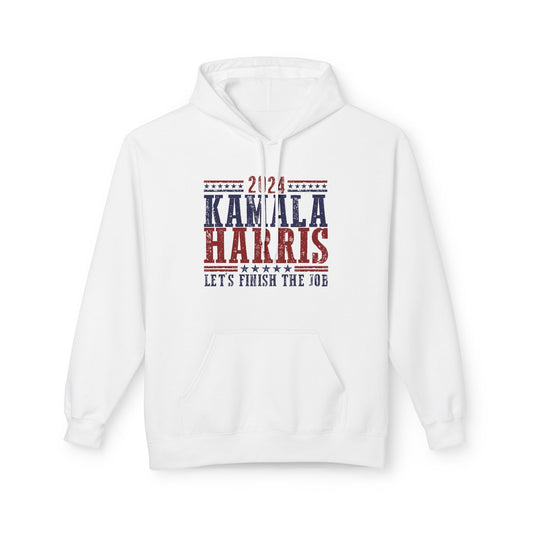 Kamala Harris Let's Finish the Job Unisex Midweight Softstyle  Hoodie