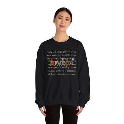 Thanksgiving Thankful Unisex Heavy Blend™ Crewneck Sweatshirt