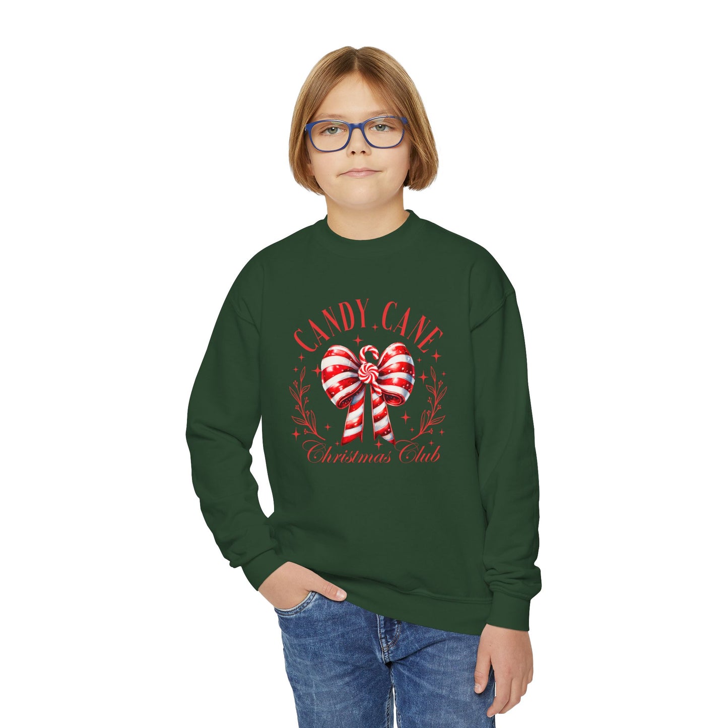 Candy Cane Christmas Club Youth Sweatshirt