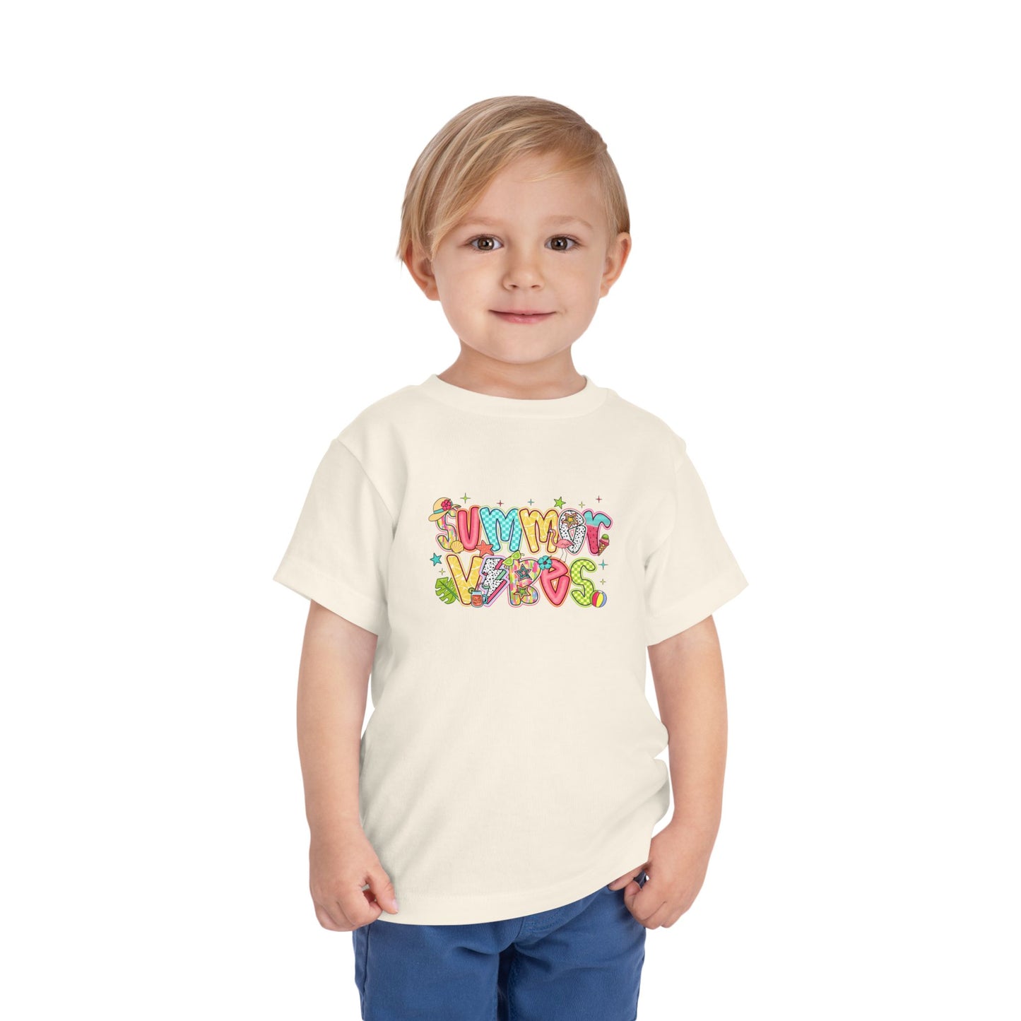 Summer Vibes Colorful Toddler Tee
