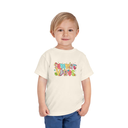 Summer Vibes Colorful Toddler Tee