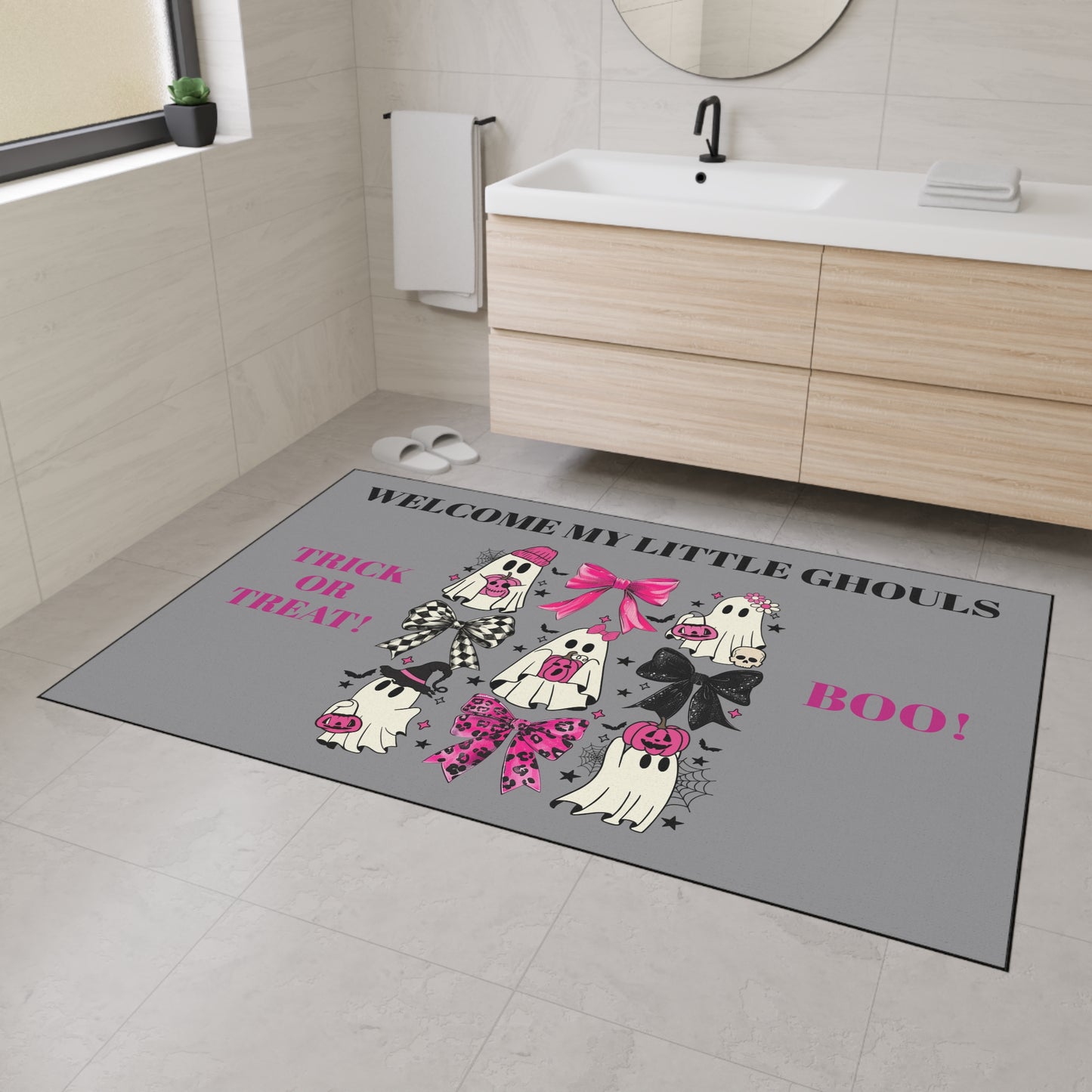 Welcome My Little Ghouls Halloween Welcome Mat