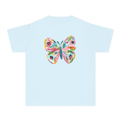 Youth Watercolor Butterfly Graphic Tee