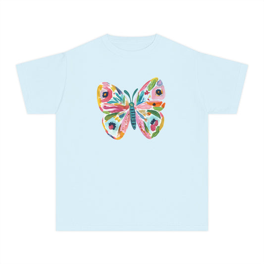 Youth Watercolor Butterfly Graphic Tee