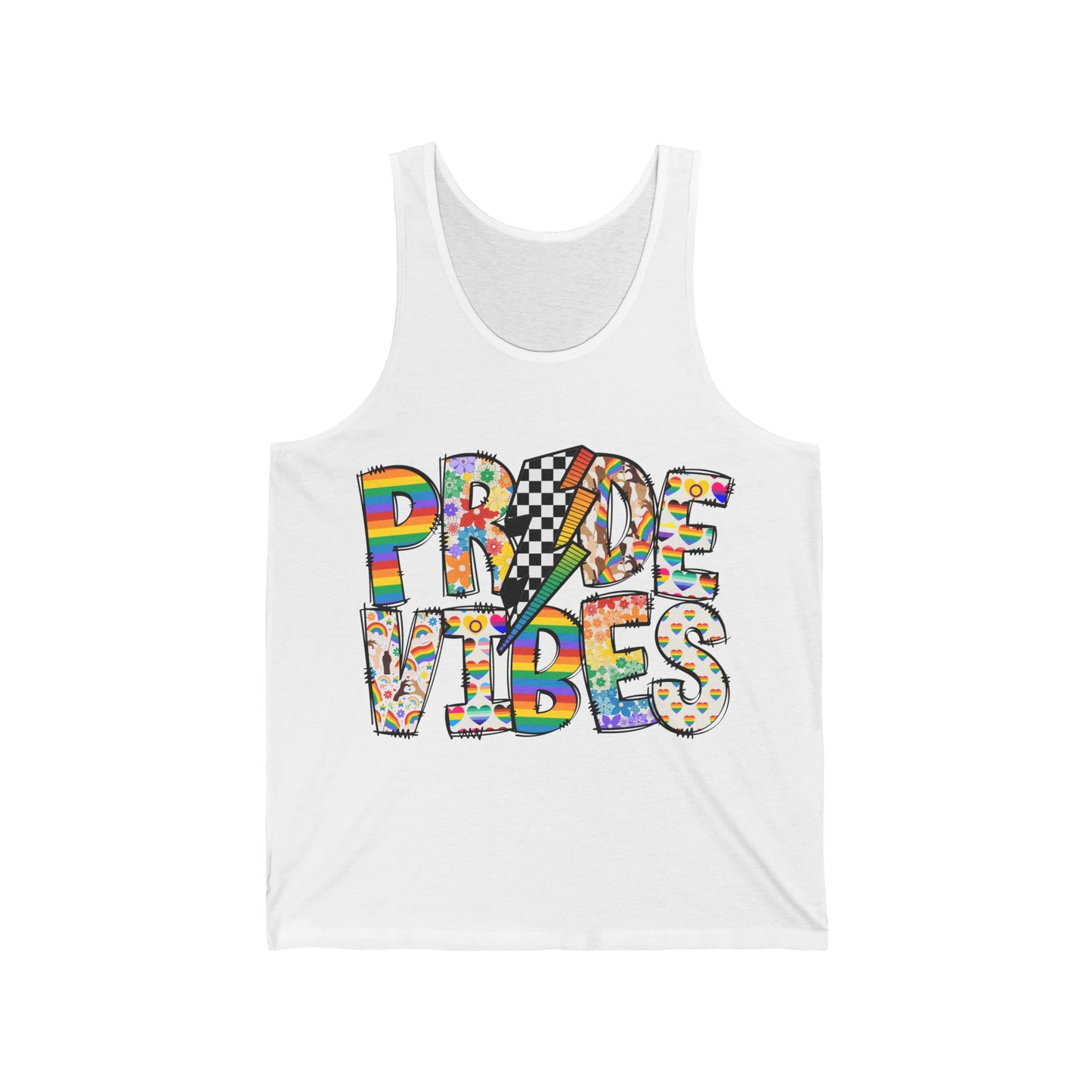 Pride Vibes Unisex Jersey Tank