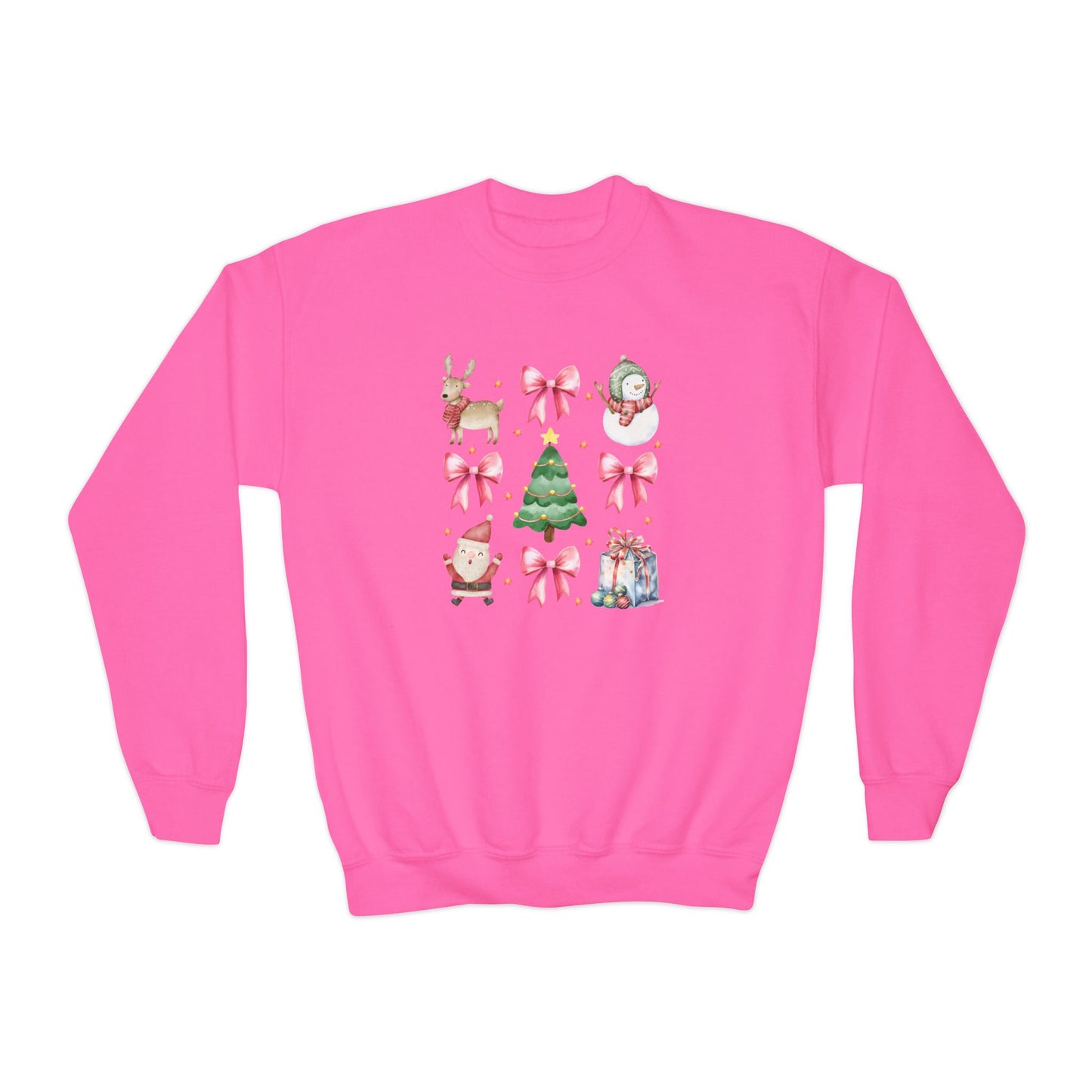 Coquette Christmas Youth Crewneck Sweatshirt