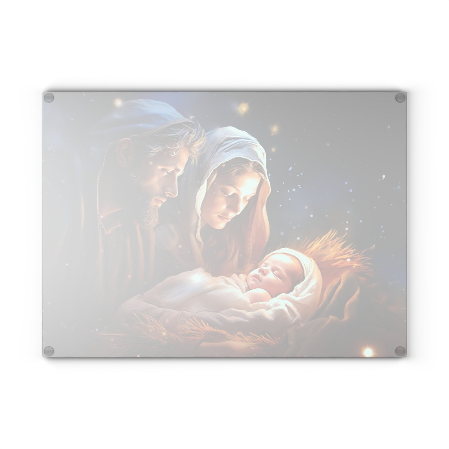 Jesus's Birth Glass Cutting Board