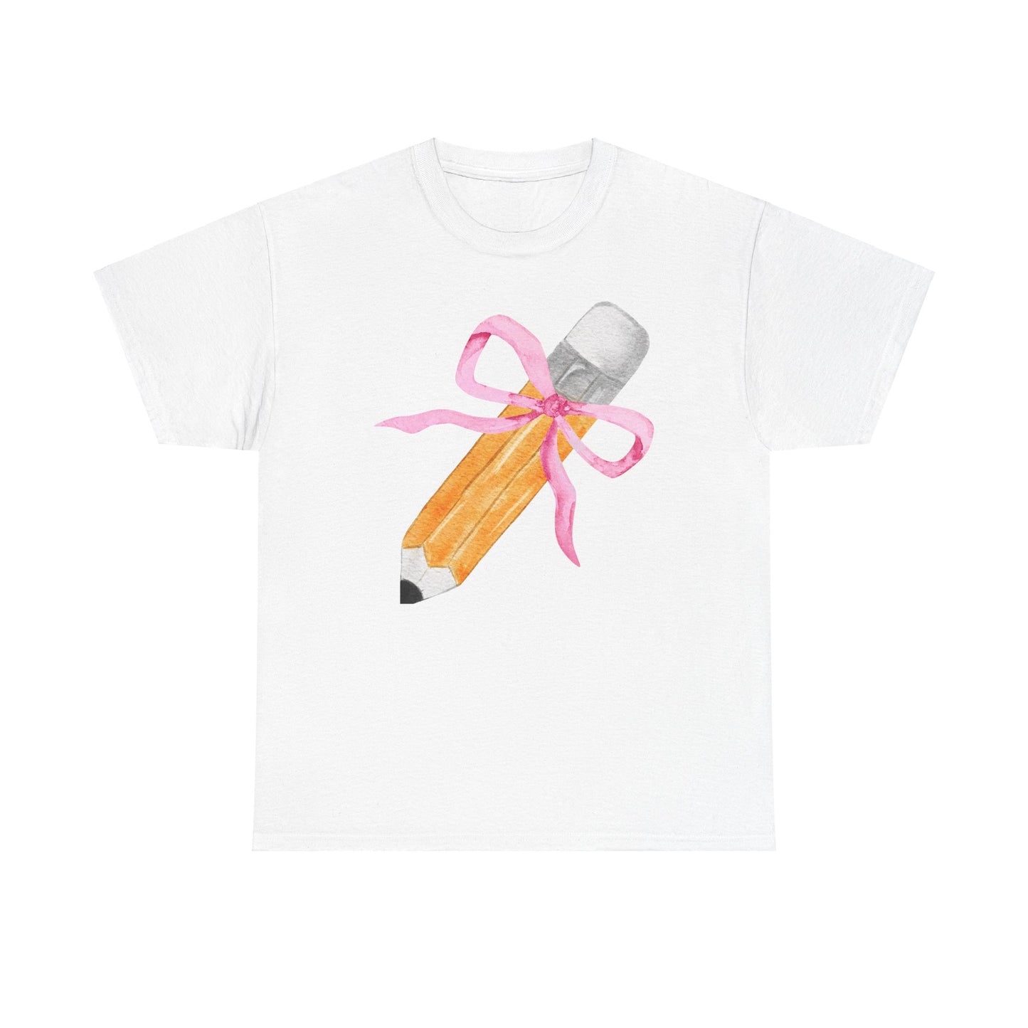 Back to School Pencil Bow Coquette T-Shirt