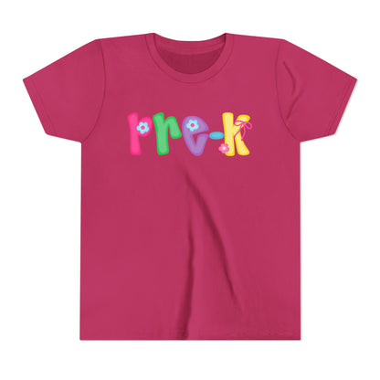 Colorful Pre-K Youth Back to School Tee