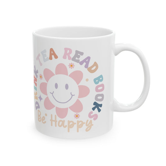Happy Reading Tea Ceramic Mug