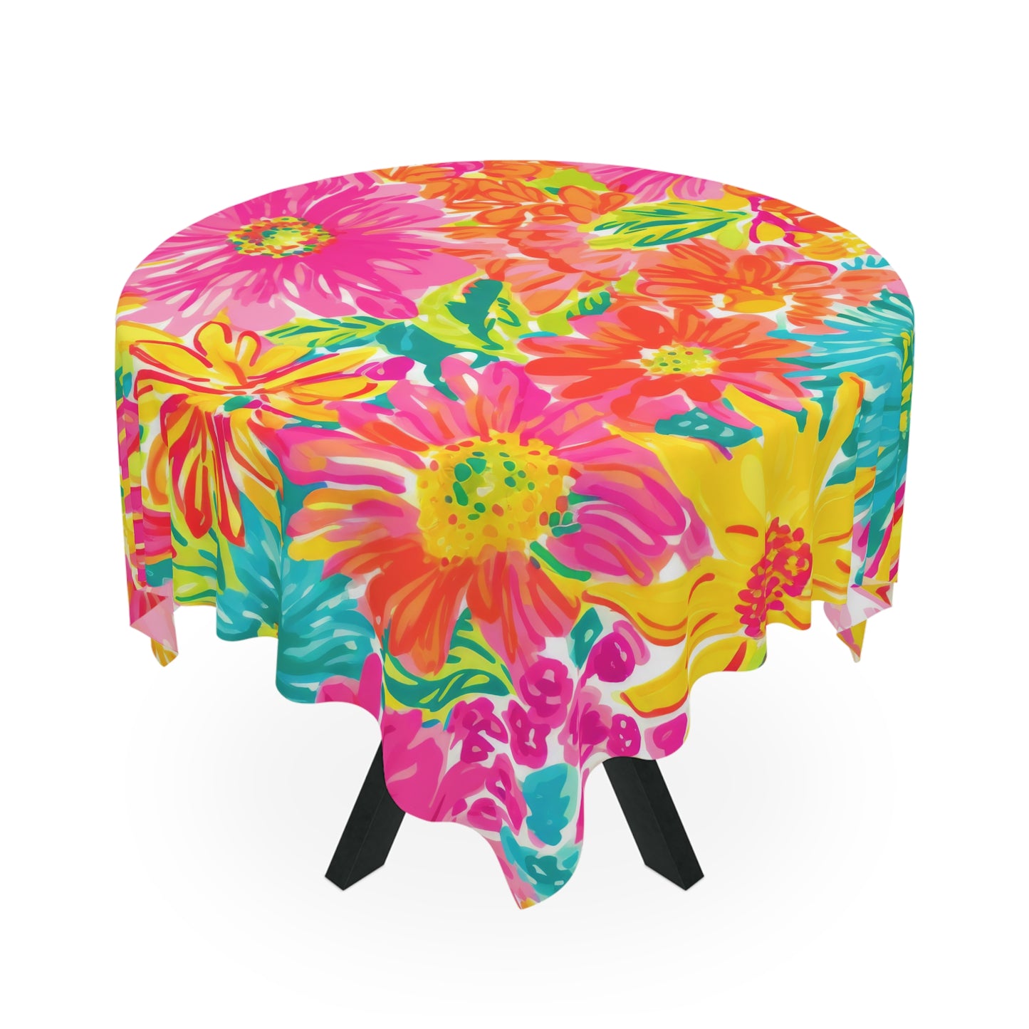 Bright Floral Tablecloth