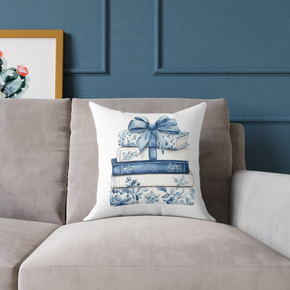 Coquette Book Stack Decorative Pillow